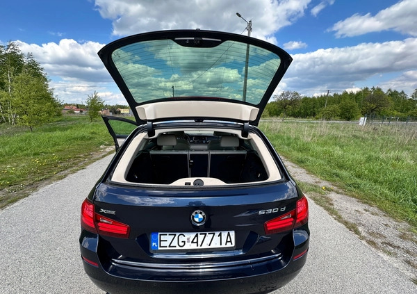 BMW Seria 5 cena 76999 przebieg: 278888, rok produkcji 2016 z Zgierz małe 254